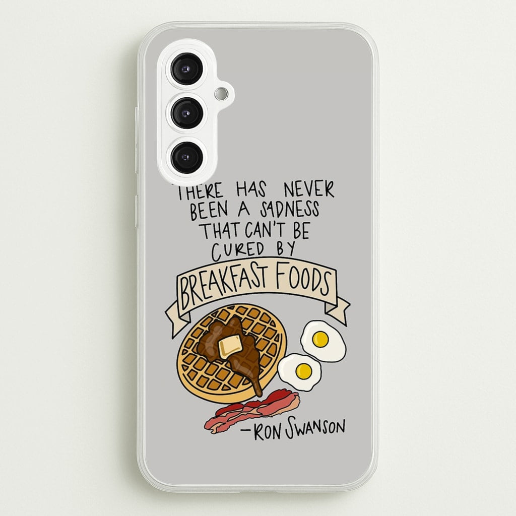 Breakfast Foods - Parks - Parks and Recreation Phone Case for Galaxy S23FE