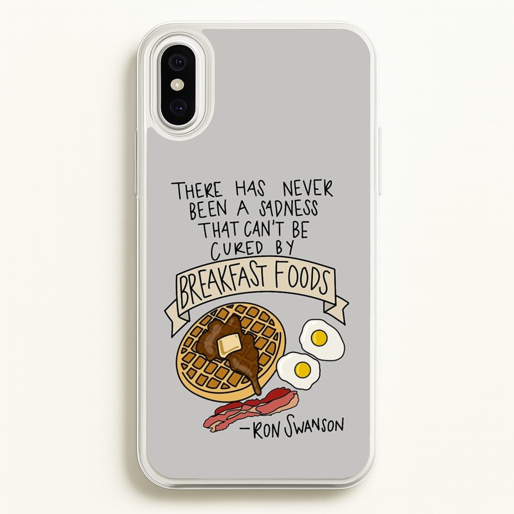 Breakfast Foods - Parks - Parks and Recreation Phone Case for iPhone XS Max