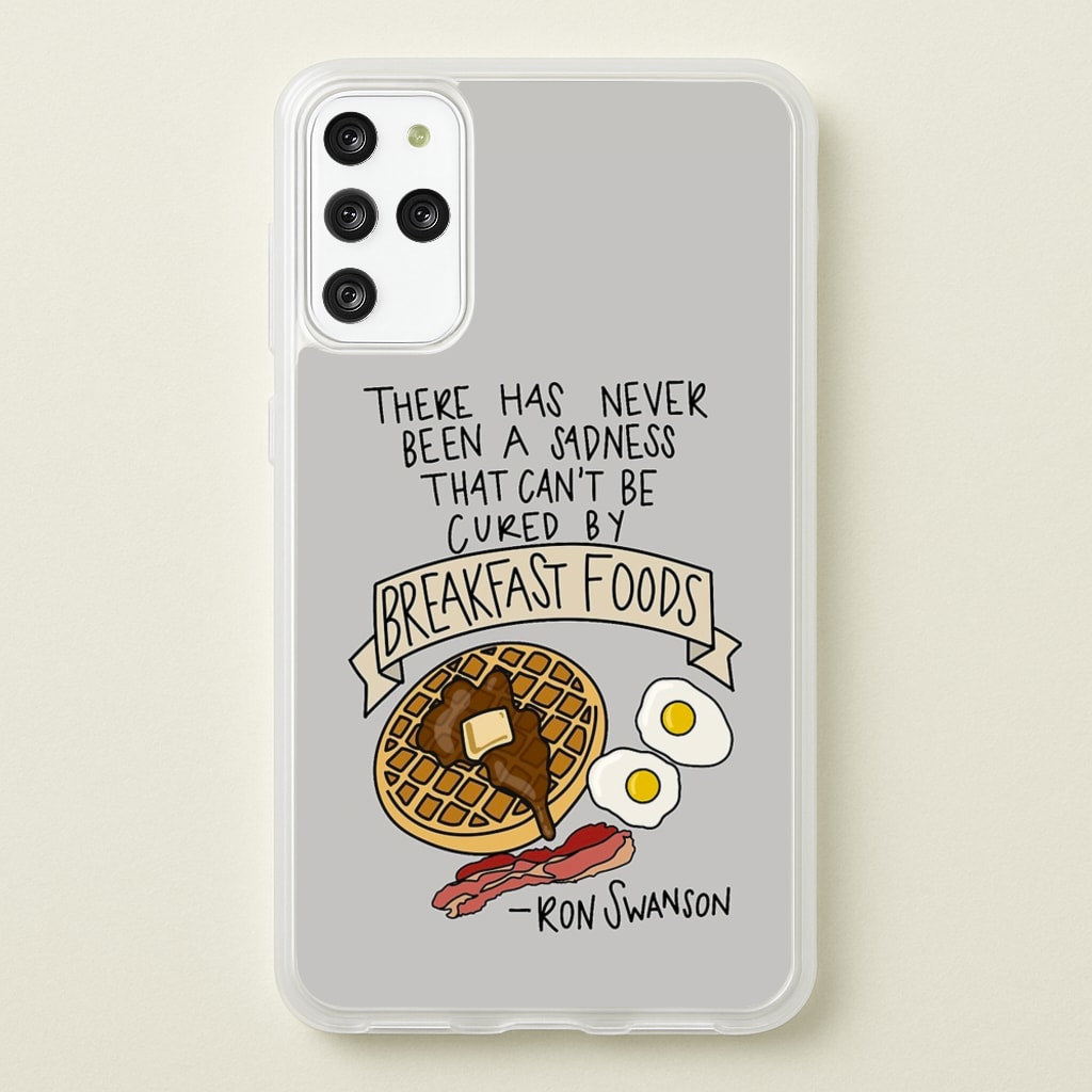 Breakfast Foods - Parks - Parks and Recreation Phone Case for Galaxy S20 Plus