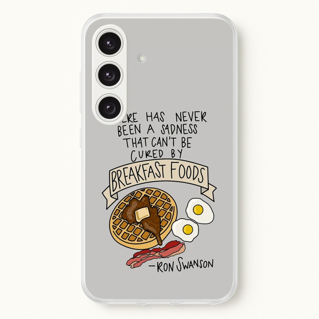 Breakfast Foods - Parks - Parks and Recreation Phone Case for Galaxy S25 Plus