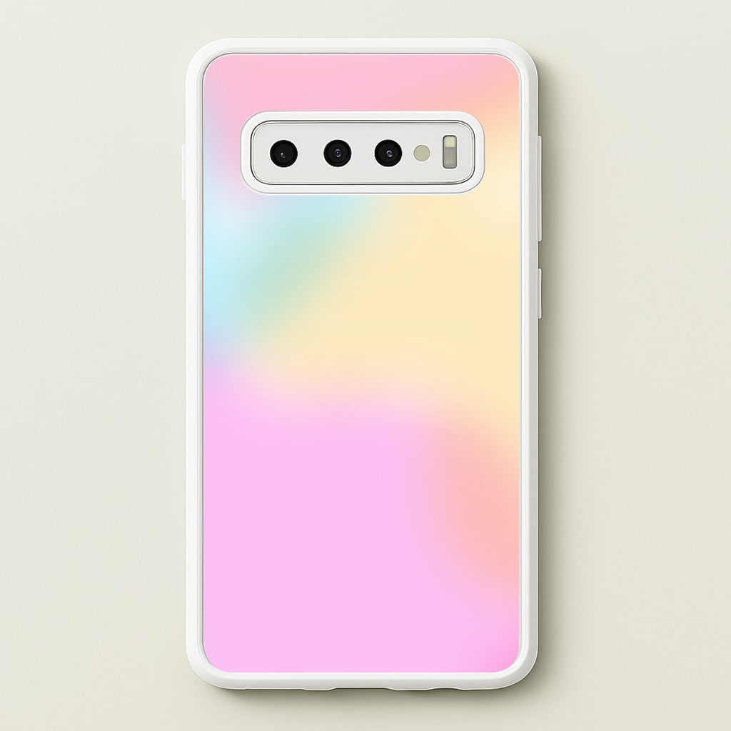 Pastel Clouds Pattern - Phone Case for Galaxy S10 Plus