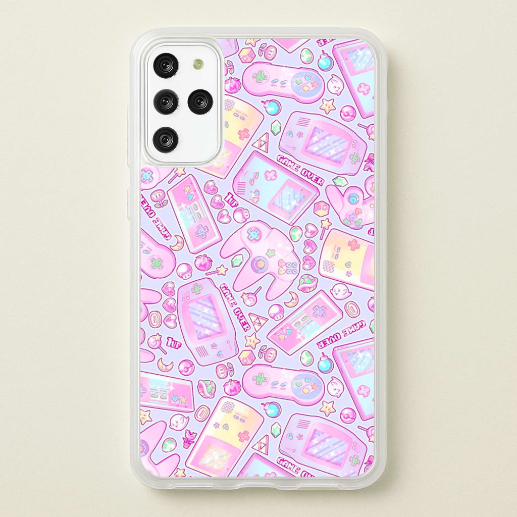 Power Up, Gaming Pattern - Phone Case for Galaxy S20 Plus