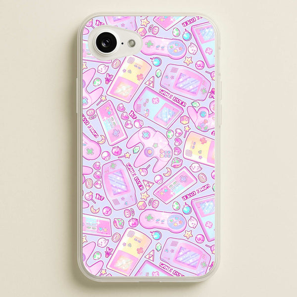 Power Up, Gaming Pattern - Phone Case for iPhone 16e