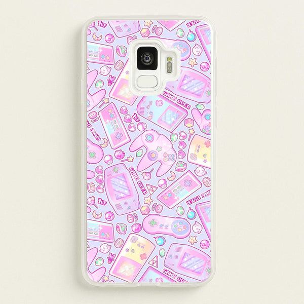 Power Up, Gaming Pattern - Phone Case for Galaxy S9