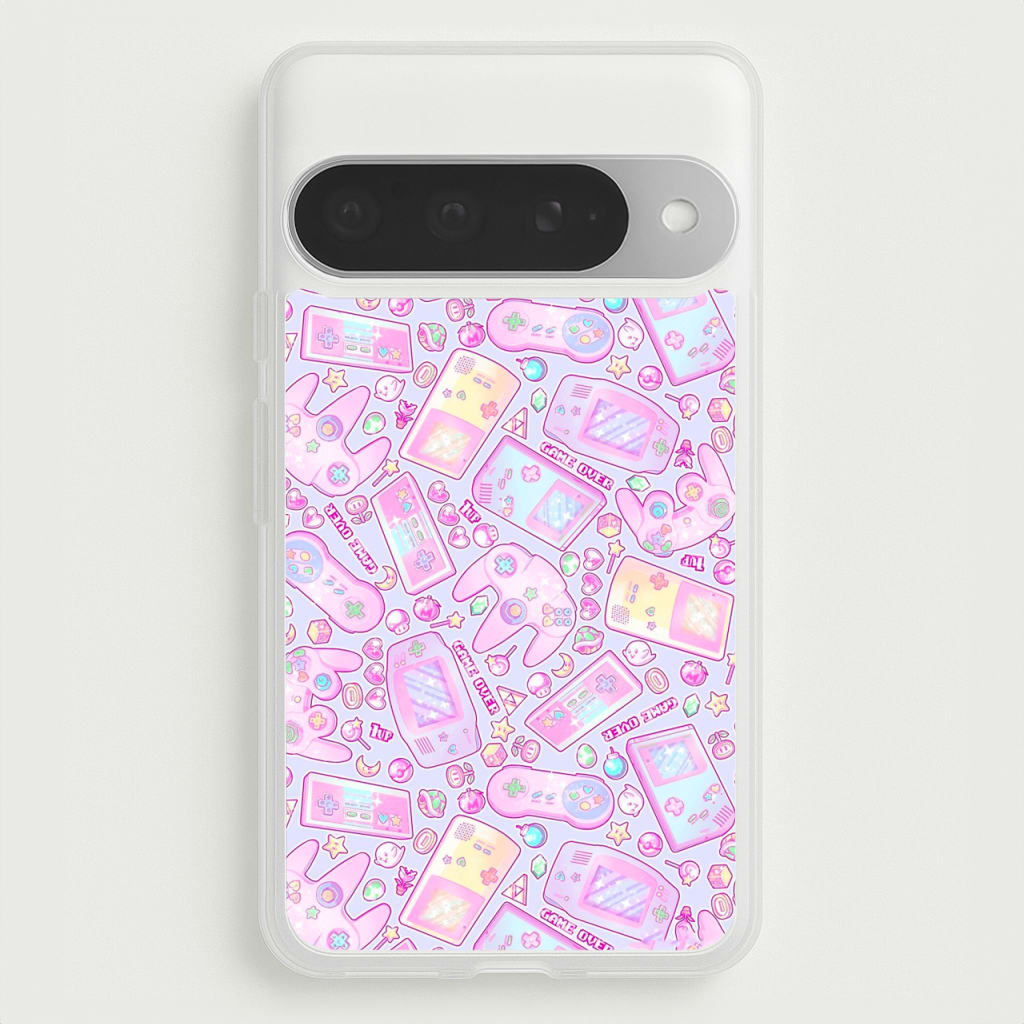 Power Up, Gaming Pattern Phone Case for Google Pixel 10 Pro XL