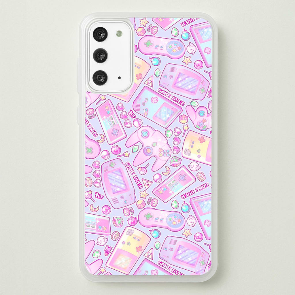 Power Up, Gaming Pattern - Phone Case for Galaxy Note 20