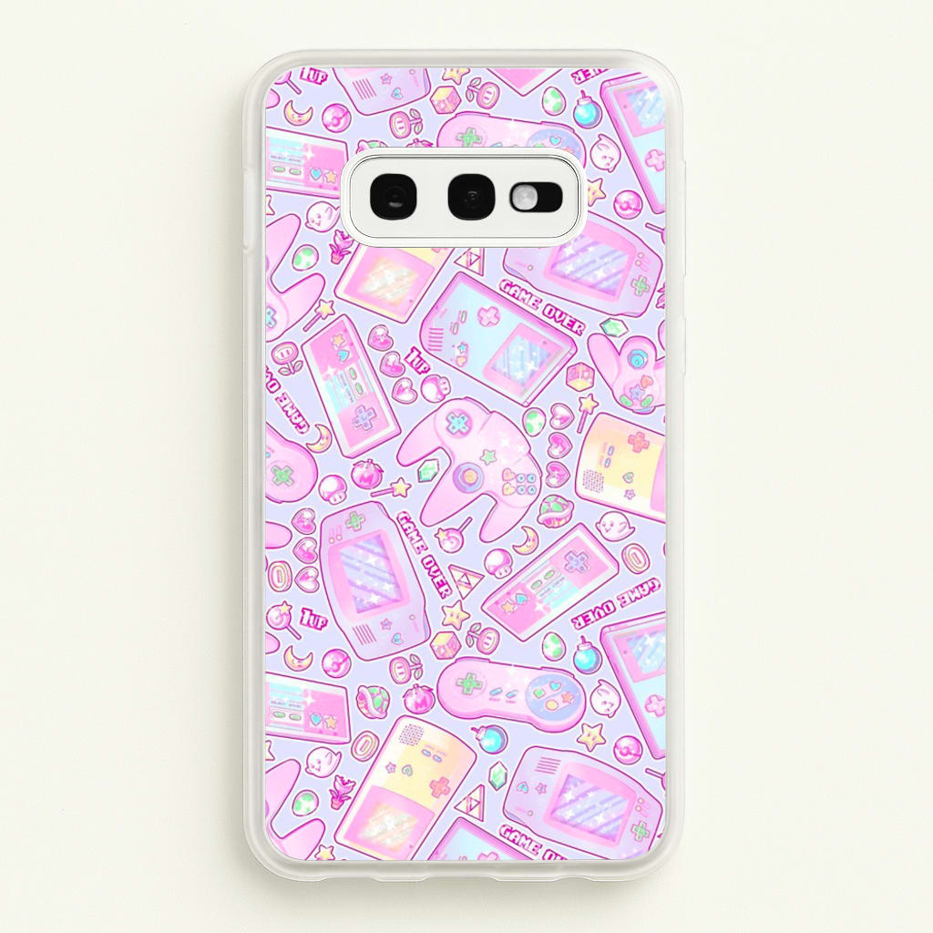 Power Up, Gaming Pattern - Phone Case for Galaxy S10e