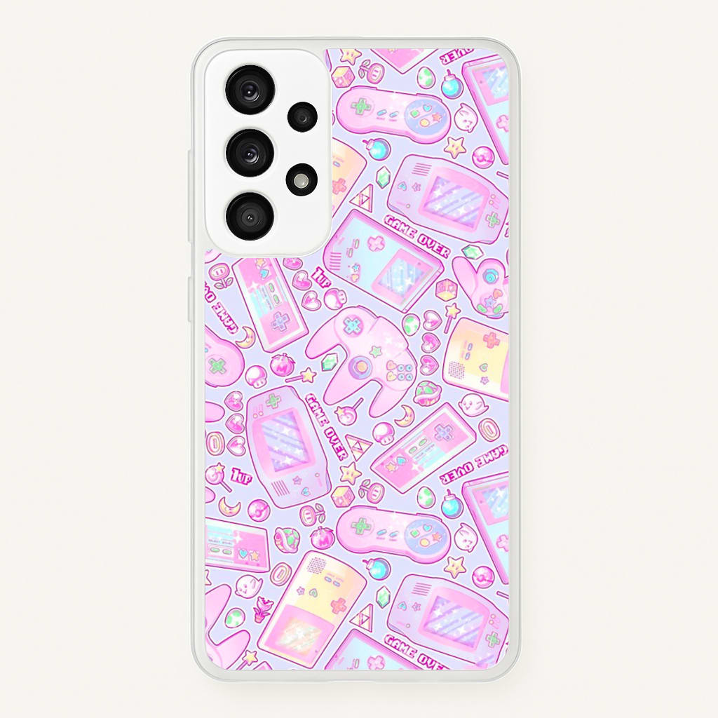 Power Up, Gaming Pattern - Phone Case for Galaxy A53