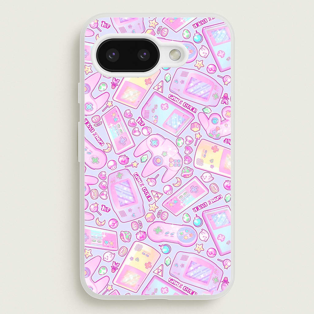Power Up, Gaming Pattern - Phone Case for Google Pixel 9a