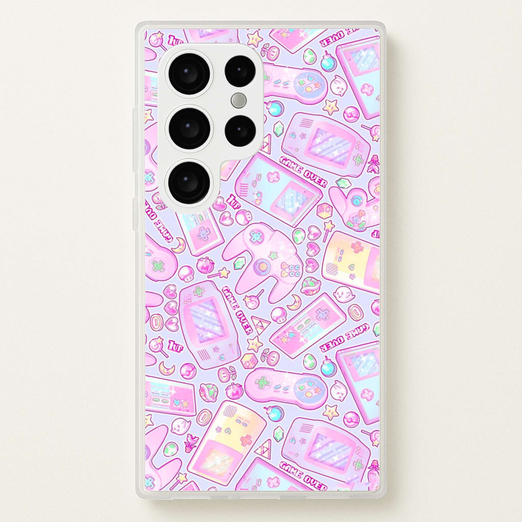 Power Up, Gaming Pattern - Phone Case for Galaxy S24 Ultra