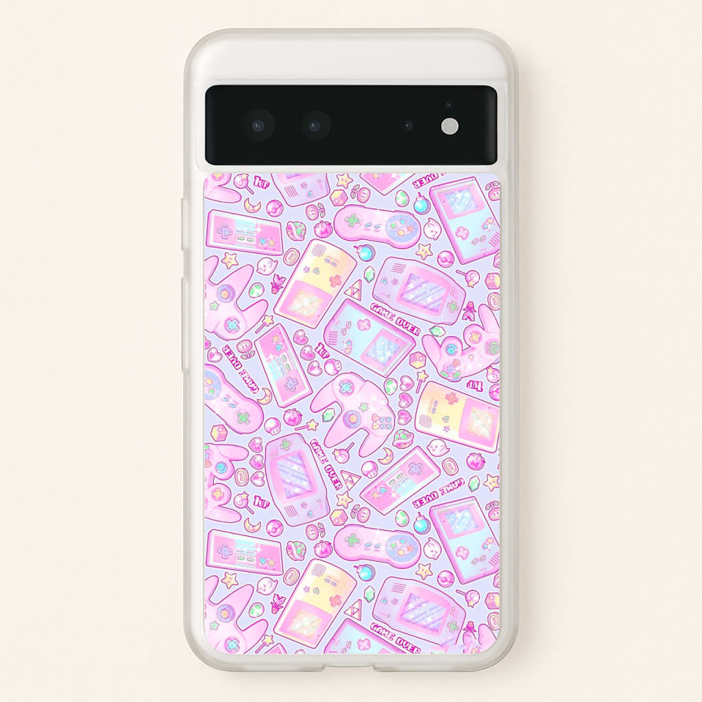 Power Up, Gaming Pattern - Phone Case for Google Pixel 6