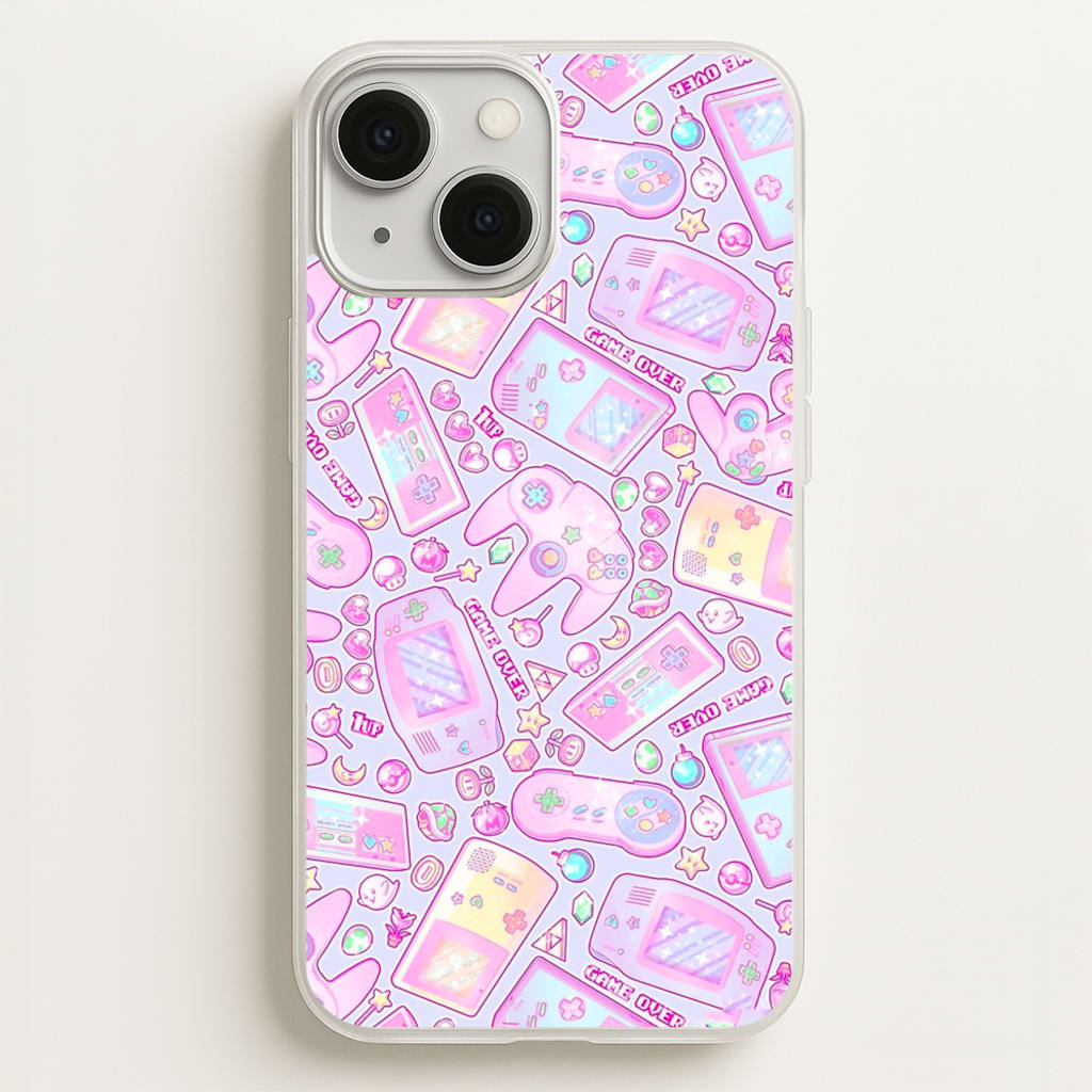Power Up, Gaming Pattern - Phone Case for iPhone 13 Mini