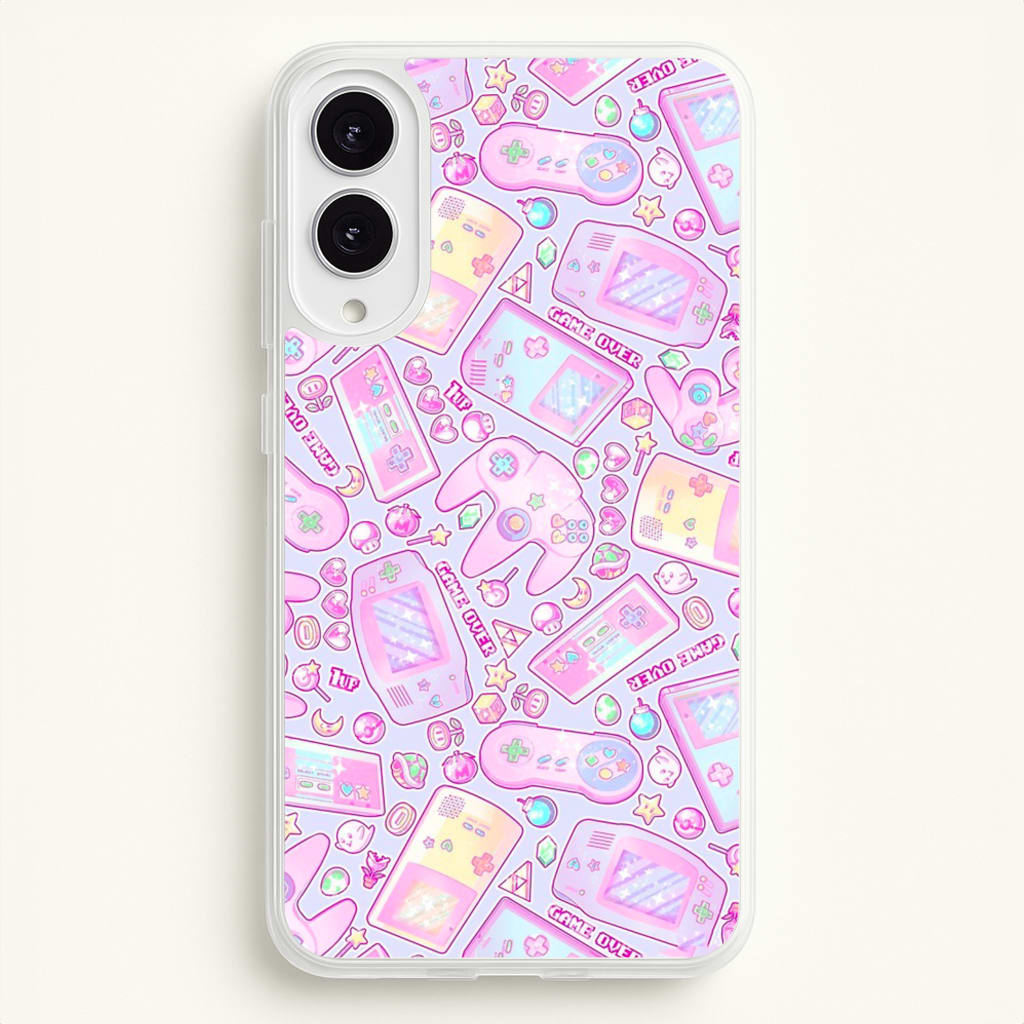 Power Up, Gaming Pattern - Phone Case for Galaxy S25 Edge