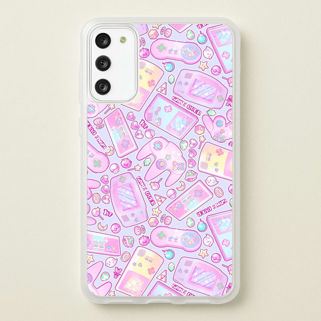 Power Up, Gaming Pattern - Phone Case for Galaxy S20FE