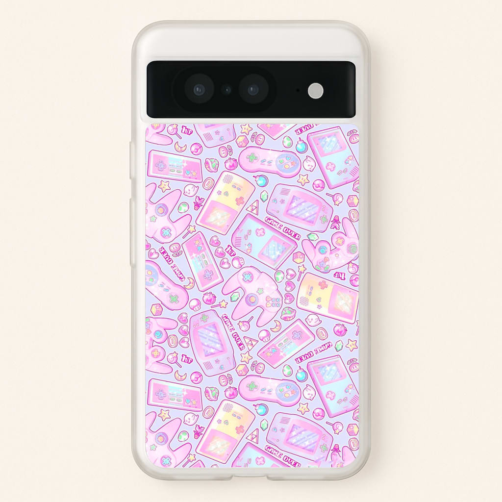 Power Up, Gaming Pattern - Phone Case for Google Pixel 8