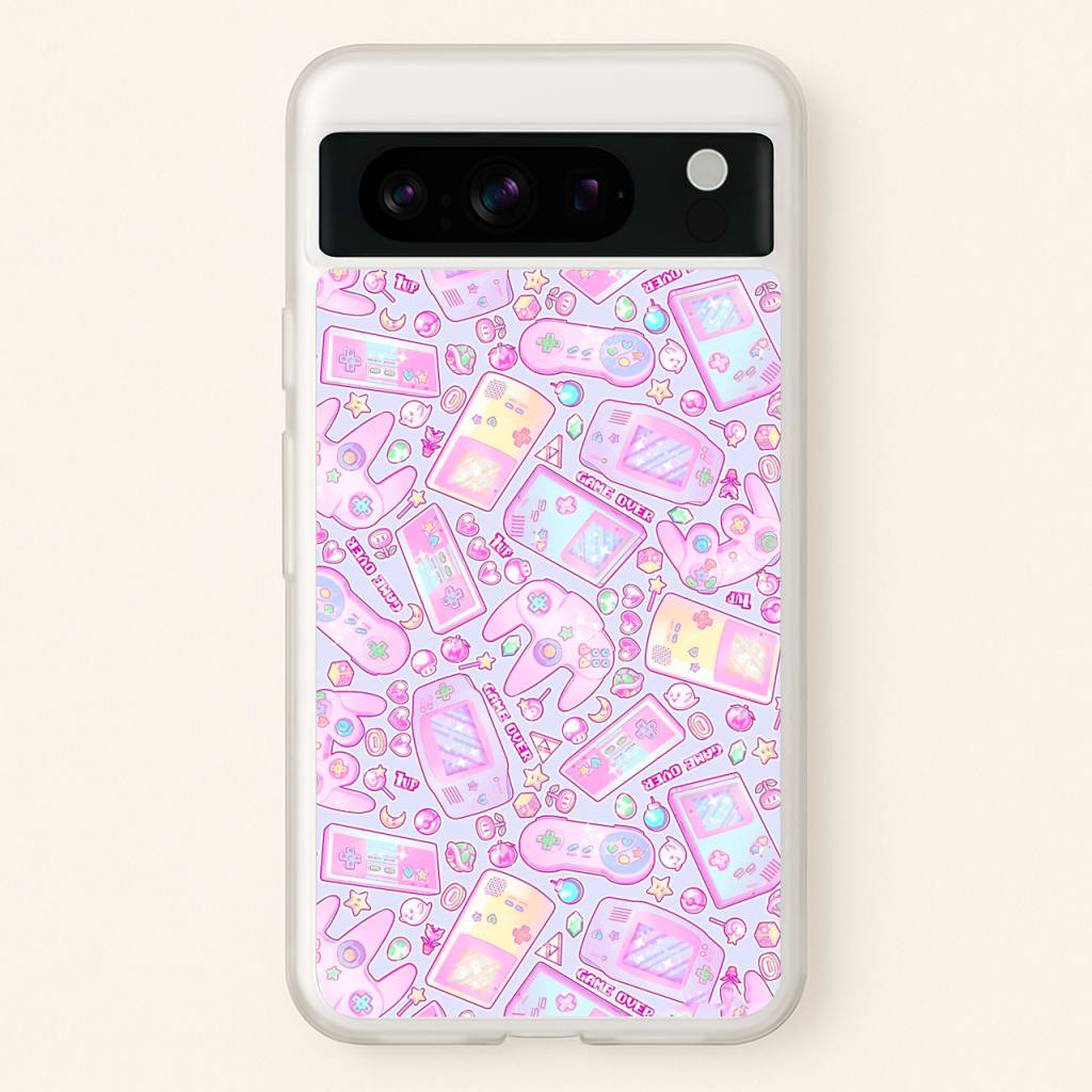 Power Up, Gaming Pattern - Phone Case for Google Pixel 8 Pro