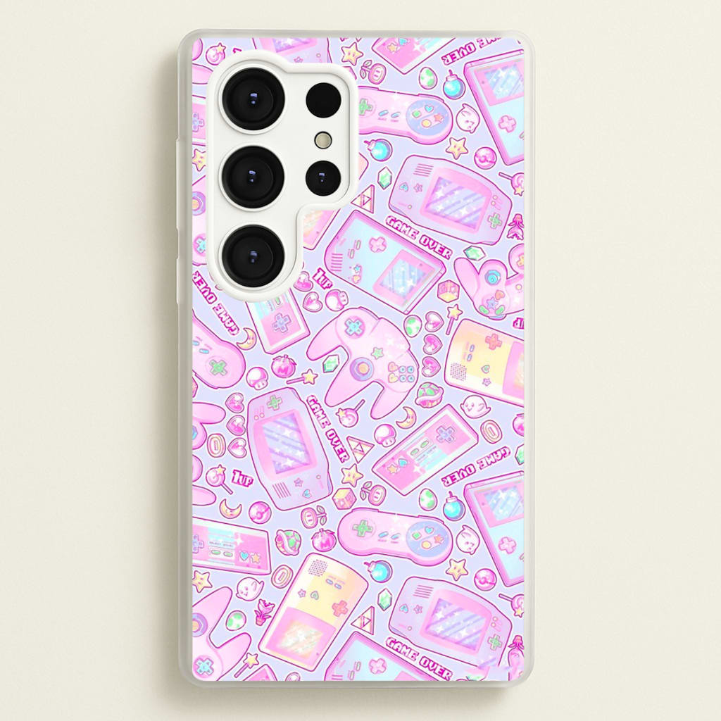 Power Up, Gaming Pattern - Phone Case for Galaxy S25 Ultra