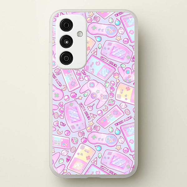 Power Up, Gaming Pattern - Phone Case for Galaxy A55