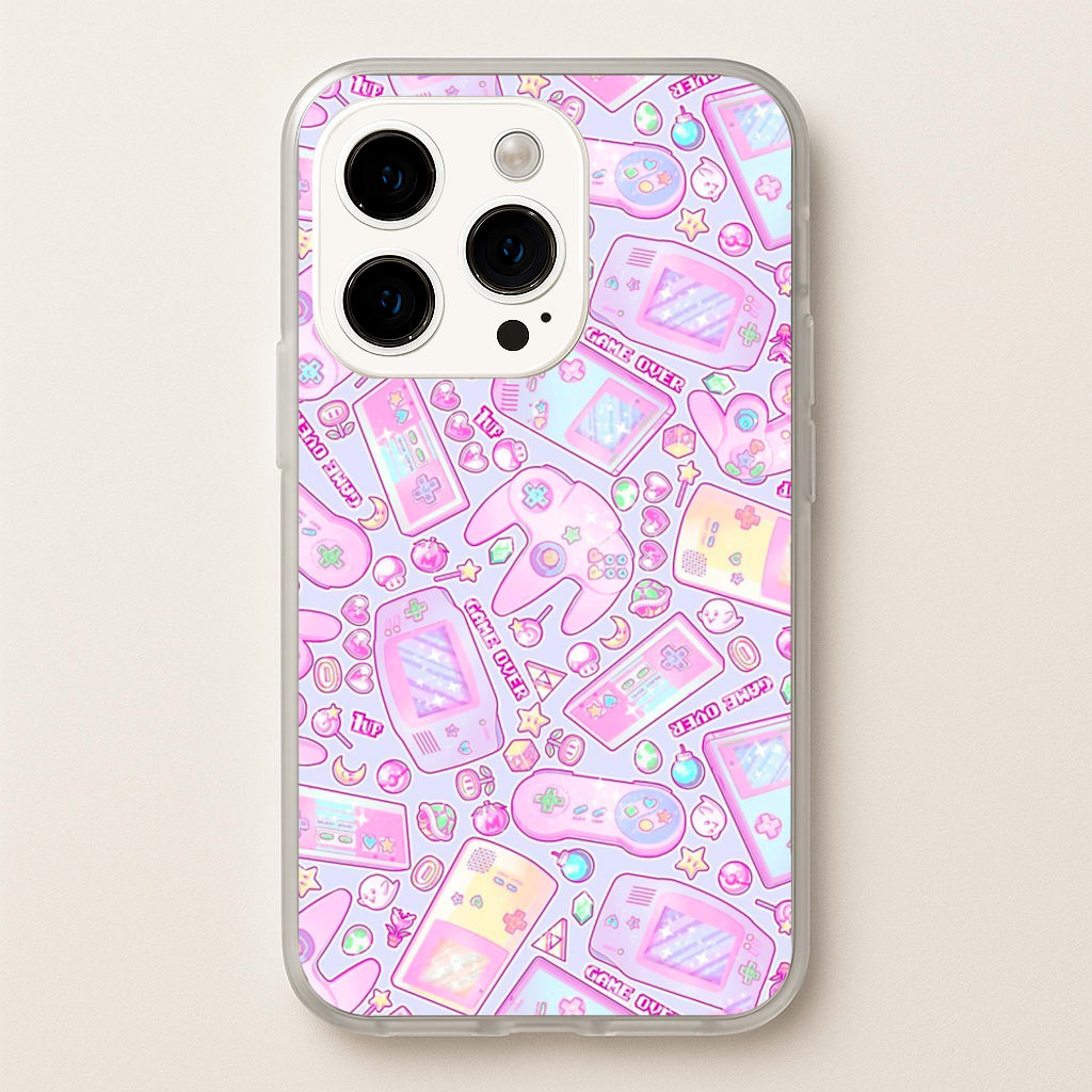 Power Up, Gaming Pattern - Phone Case for iPhone 15 Pro