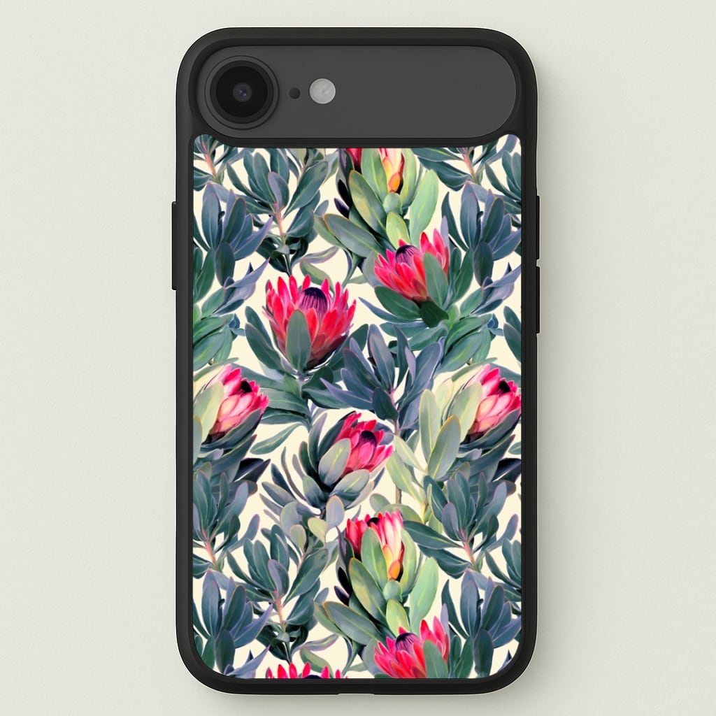 Painted Protea Pattern Phone Case for iPhone 17 Air