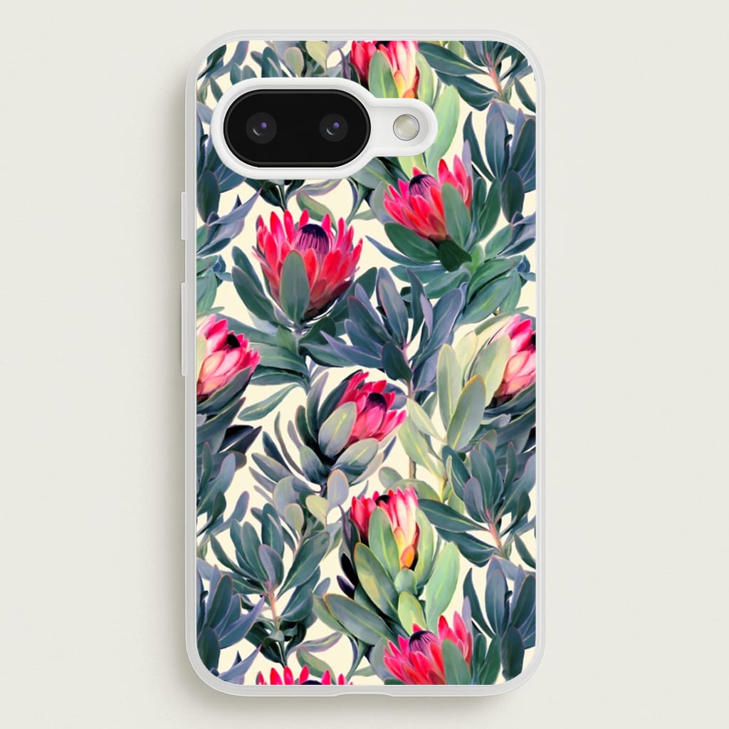 Painted Protea Pattern - Floral Phone Case for Google Pixel 9a