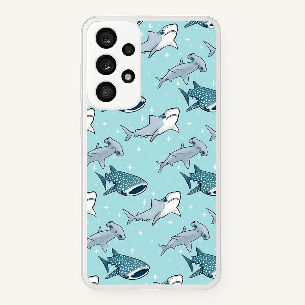 Shark Pattern - Phone Case for Galaxy A53