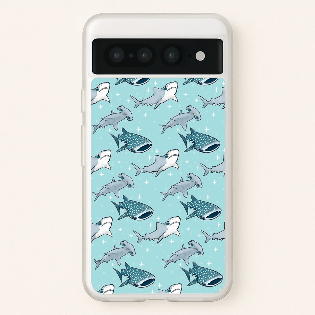 Shark Pattern - Phone Case for Google Pixel 7 Pro