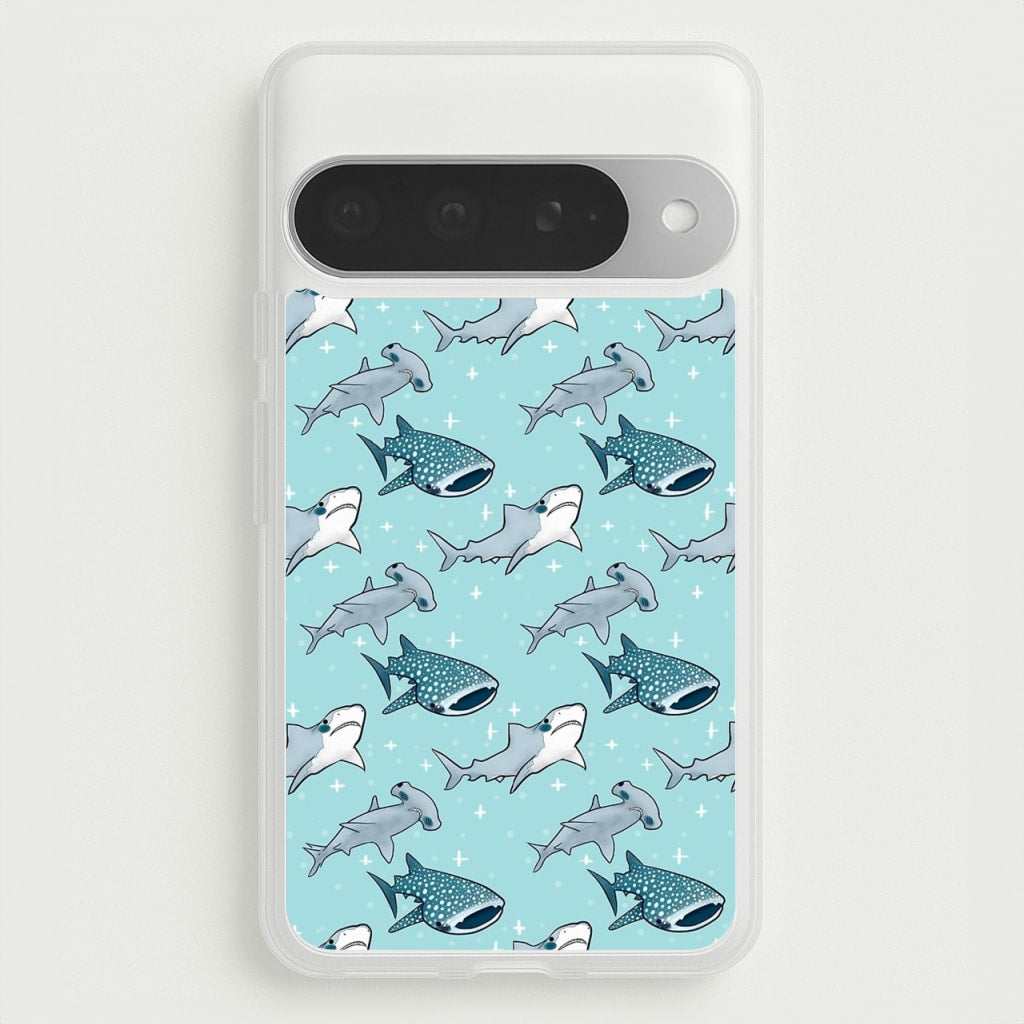 Shark Pattern Phone Case for Google Pixel 10 Pro XL
