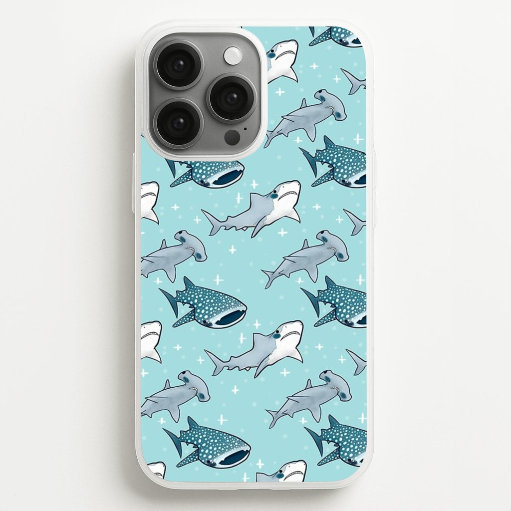 Shark Pattern - Phone Case for iPhone 13 Pro Max