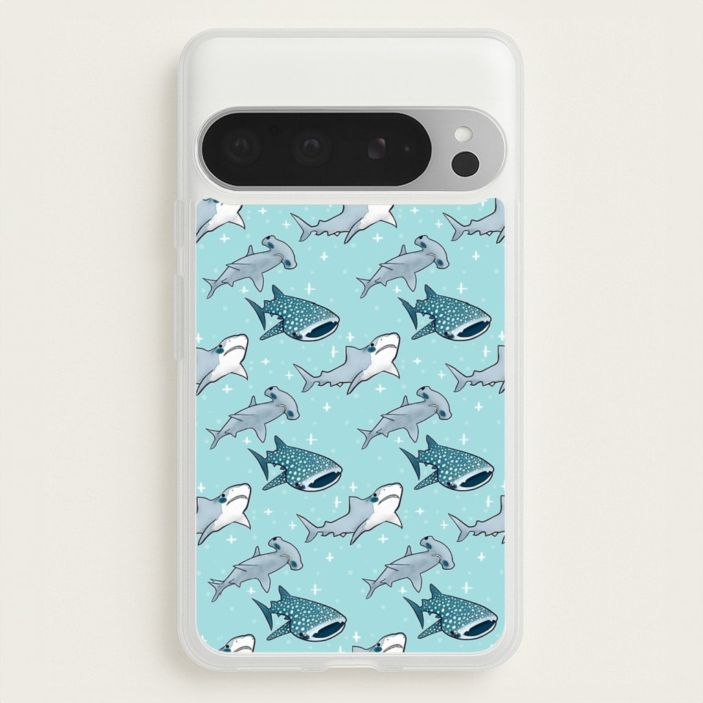 Shark Pattern - Phone Case for Google Pixel 9 Pro XL