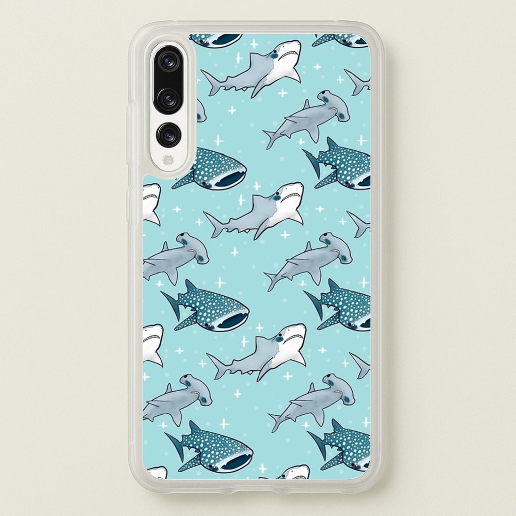 Shark Pattern - Phone Case for Huawei P20 Pro