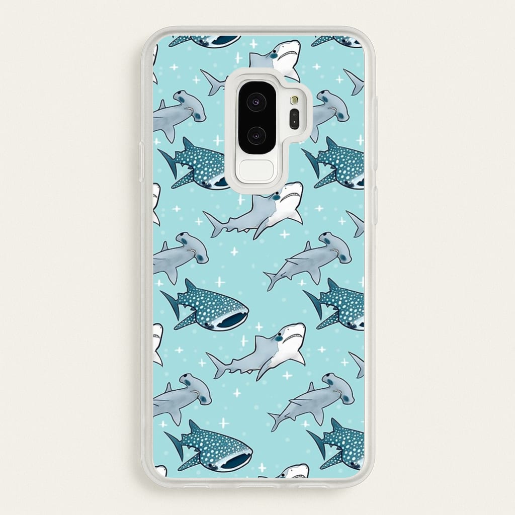 Shark Pattern - Phone Case for Galaxy S9 Plus