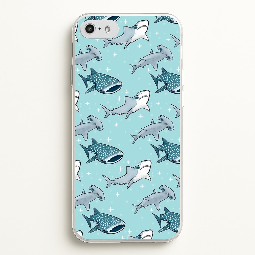 Shark Pattern - Phone Case for iPhone 5 / 5s / SE 2016