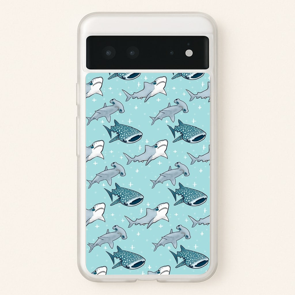 Shark Pattern - Phone Case for Google Pixel 6
