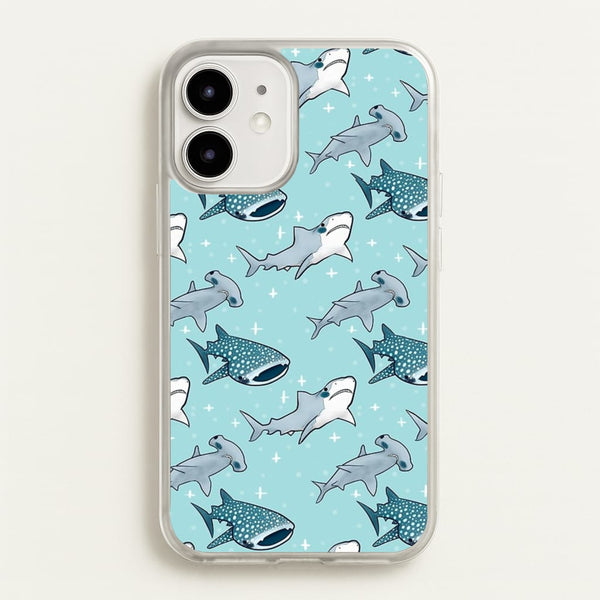 Shark Pattern - Phone Case for iPhone 12 / 12 Pro