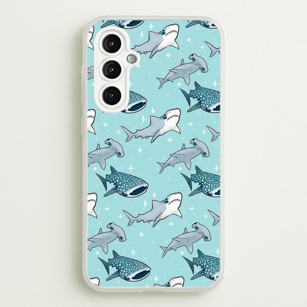 Shark Pattern - Phone Case for Galaxy A14