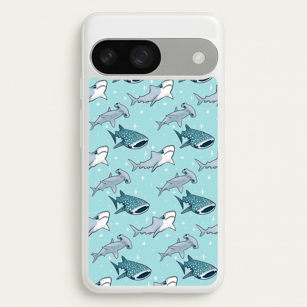 Shark Pattern - Phone Case for Google Pixel 9 / 9 Pro