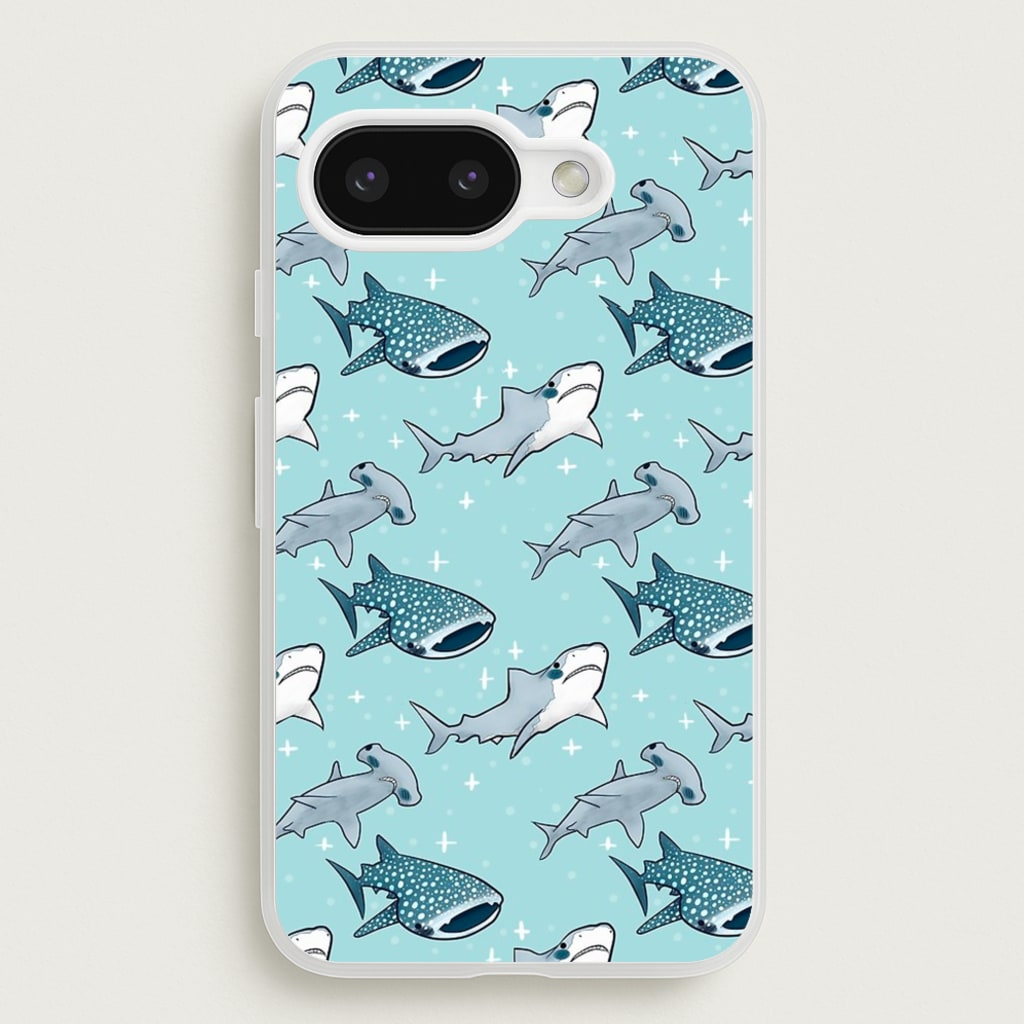 Shark Pattern - Phone Case for Google Pixel 9a