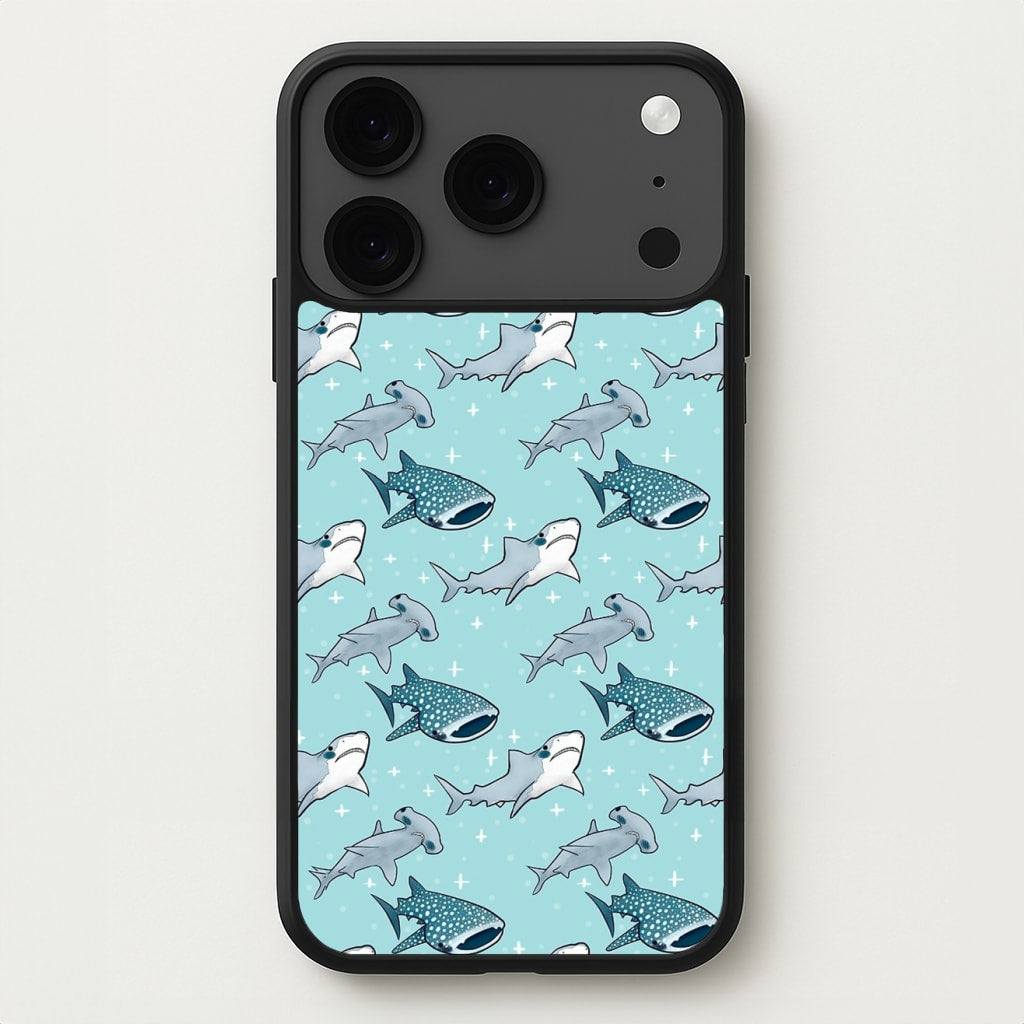 Shark Pattern Phone Case for iPhone 17 Pro Max