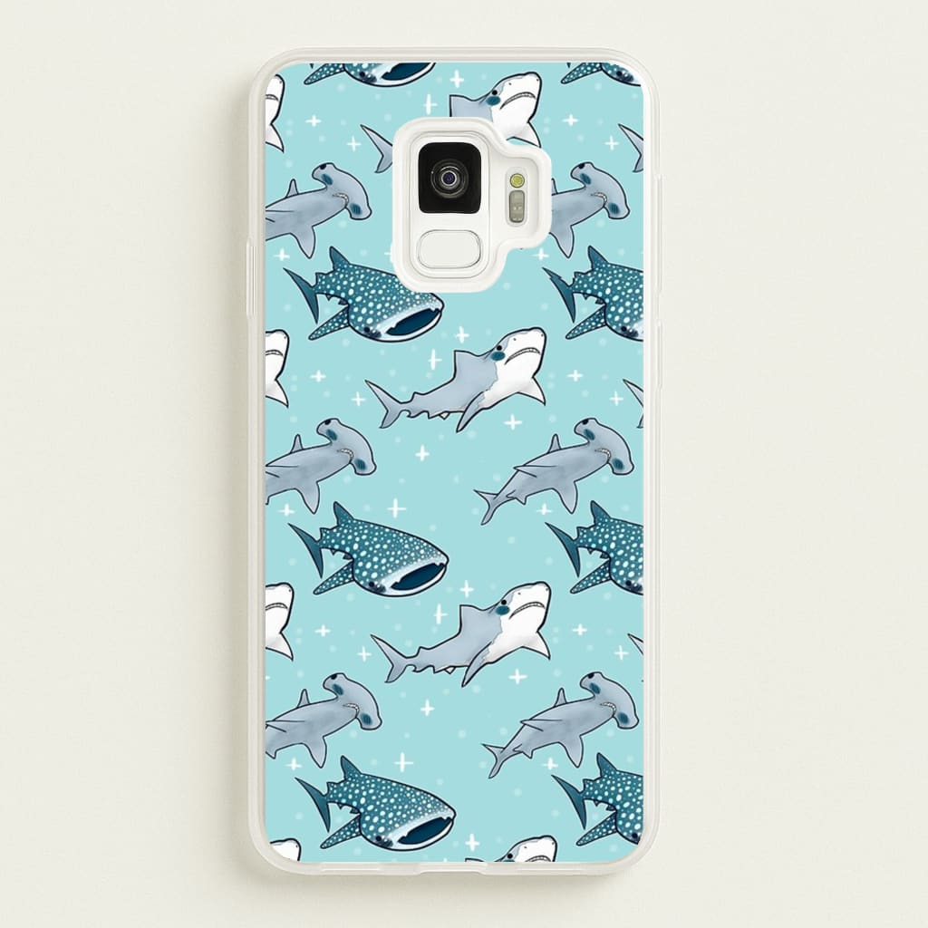 Shark Pattern - Phone Case for Galaxy S9