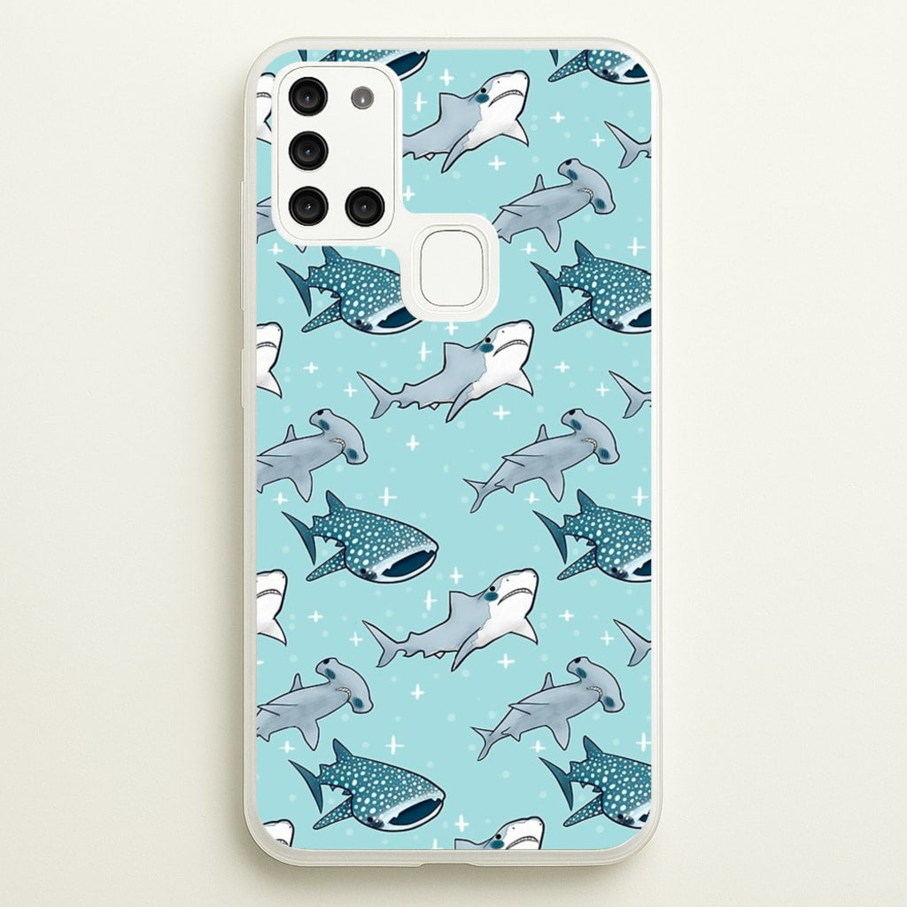 Shark Pattern - Phone Case for Galaxy A21s