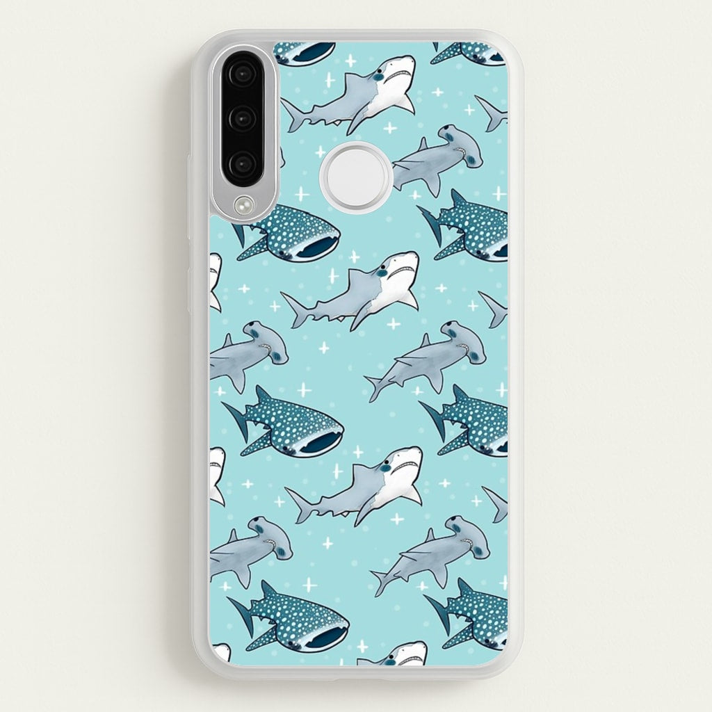 Shark Pattern - Phone Case for Huawei P30 Lite