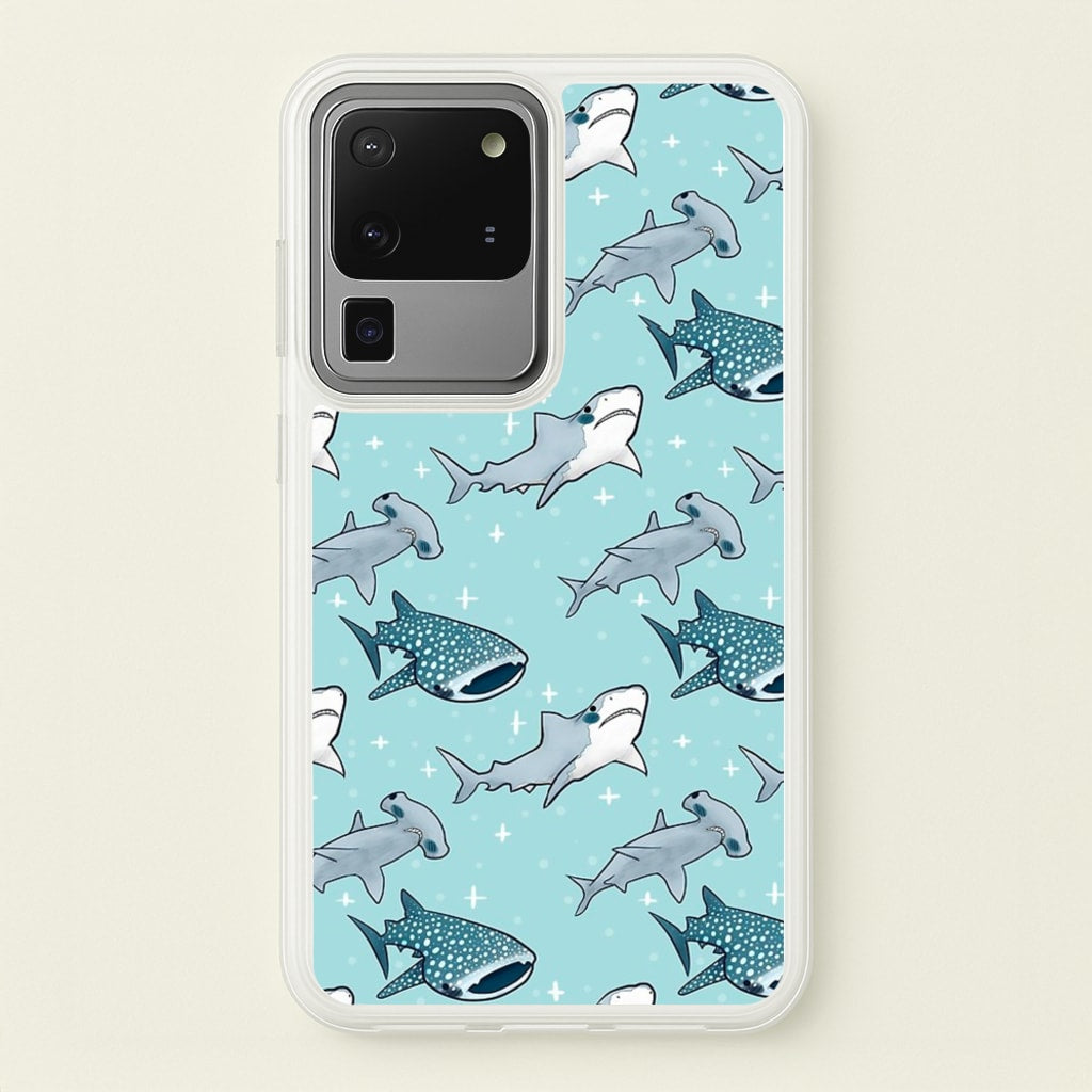 Shark Pattern - Phone Case for Galaxy S20 Ultra