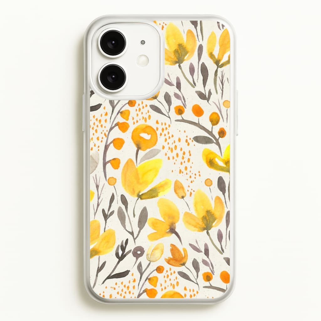 Yellow Field Floral - Floral Phone Case for iPhone 11
