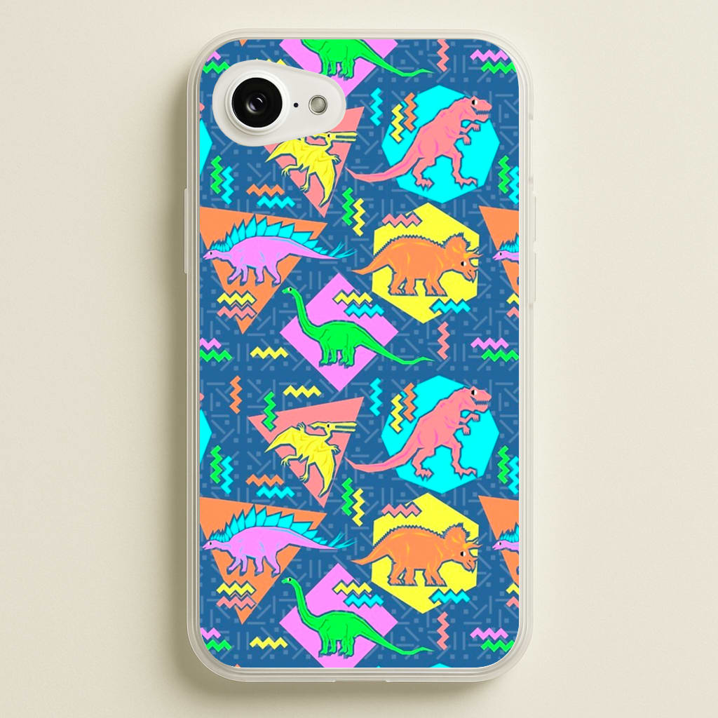 Nineties Dinosaurs Pattern - Phone Case for iPhone 16e