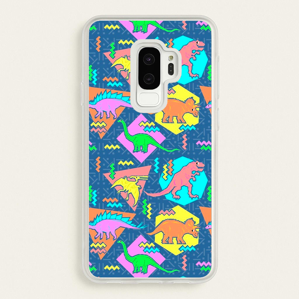 Nineties Dinosaurs Pattern - Phone Case for Galaxy S9 Plus