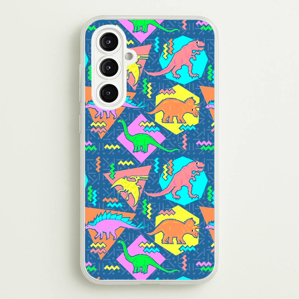 Nineties Dinosaurs Pattern - Phone Case for Galaxy A16
