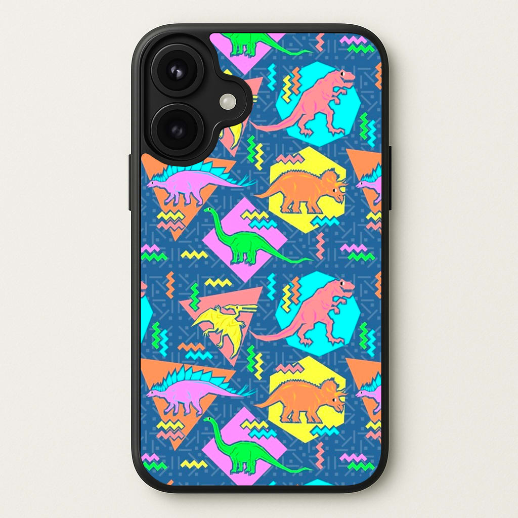 Nineties Dinosaurs Pattern Phone Case for iPhone 17
