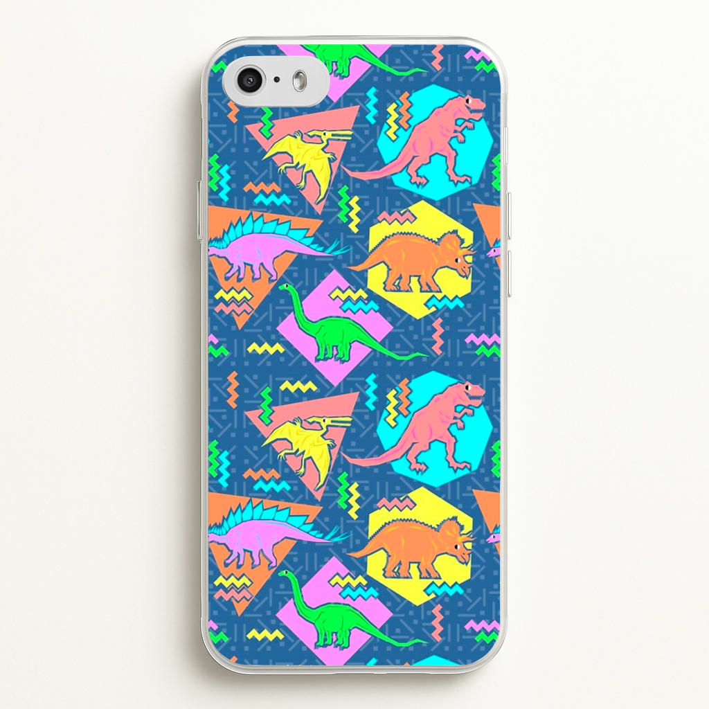 Nineties Dinosaurs Pattern - Phone Case for iPhone 5 / 5s / SE 2016