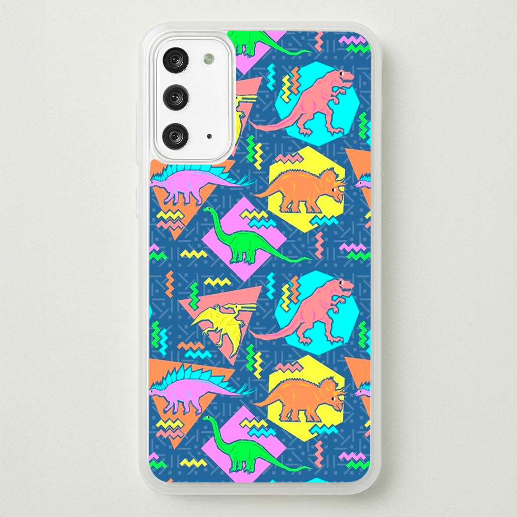 Nineties Dinosaurs Pattern - Phone Case for Galaxy Note 20
